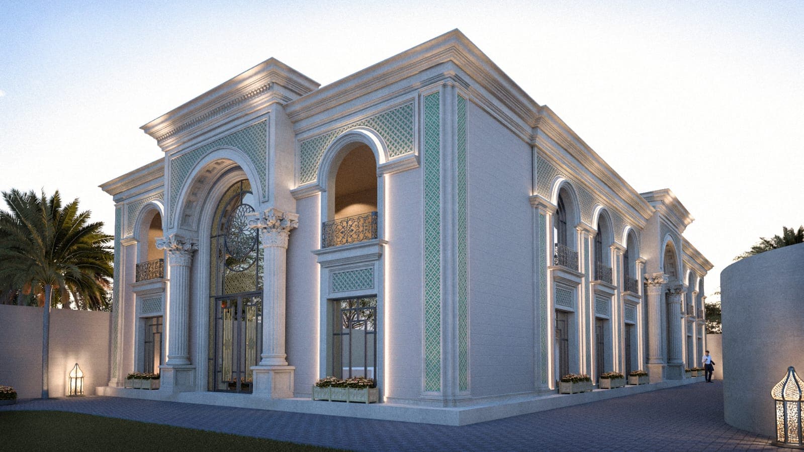 Regal Architectural Facade & Arches — Platinum Resort Patna