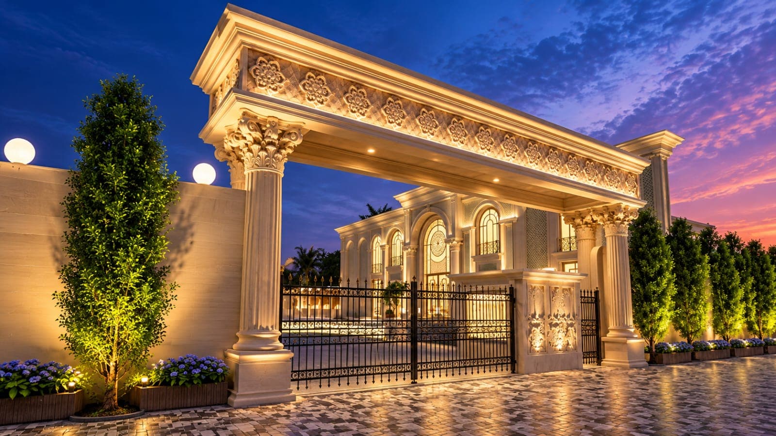 Royal Grand Entrance Gateway — Platinum Resort Patna