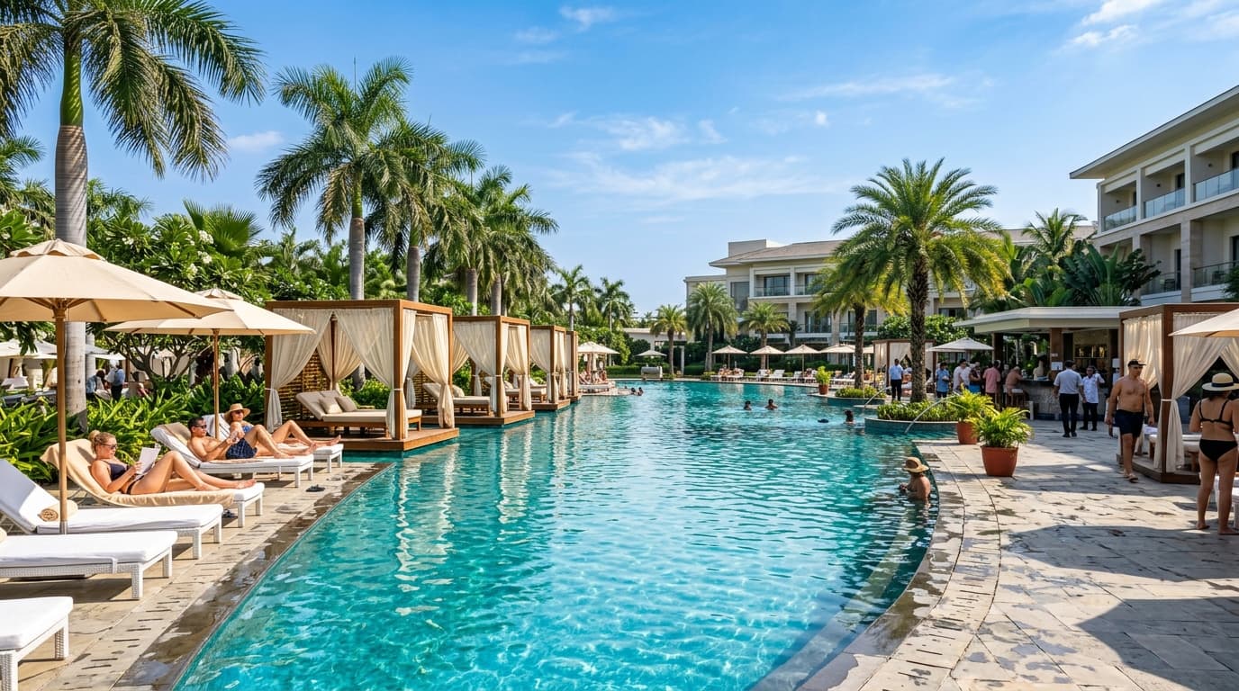 Poolside Deck — Platinum Resort Patna